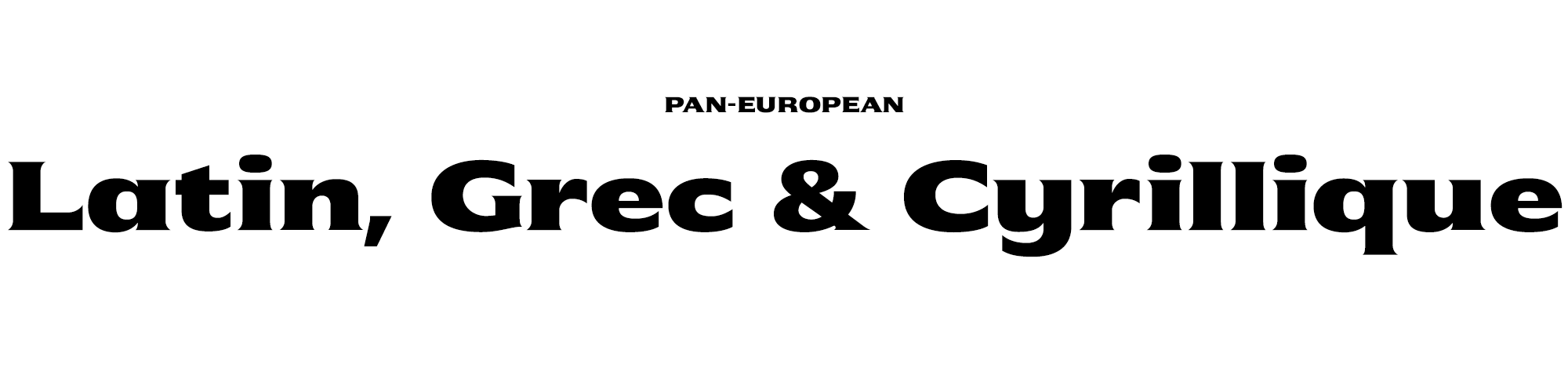 Pan European font