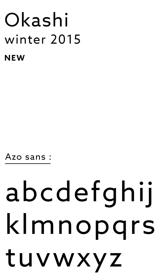 Présentation du caratère typographique Azo Sans de Rui Abreu
