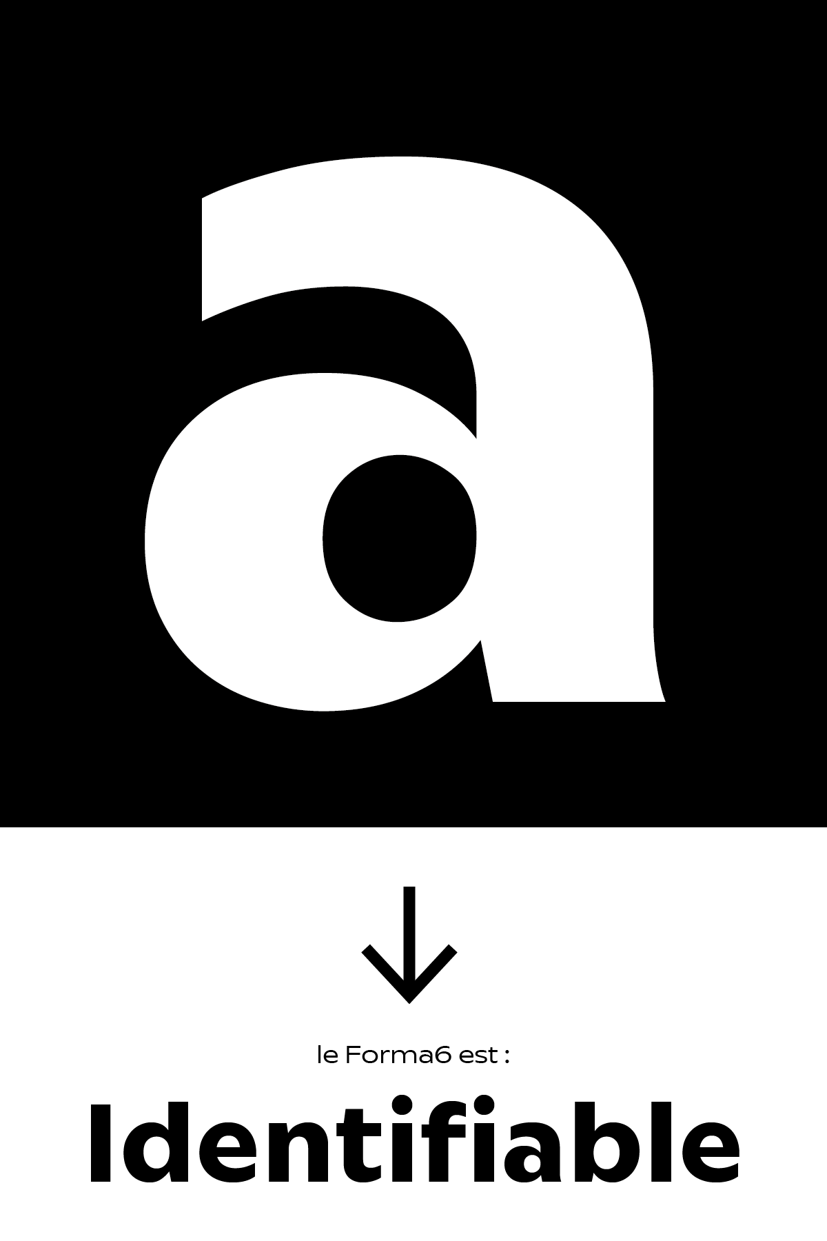 Le forma6 est un caractère typographique facilement identifiable