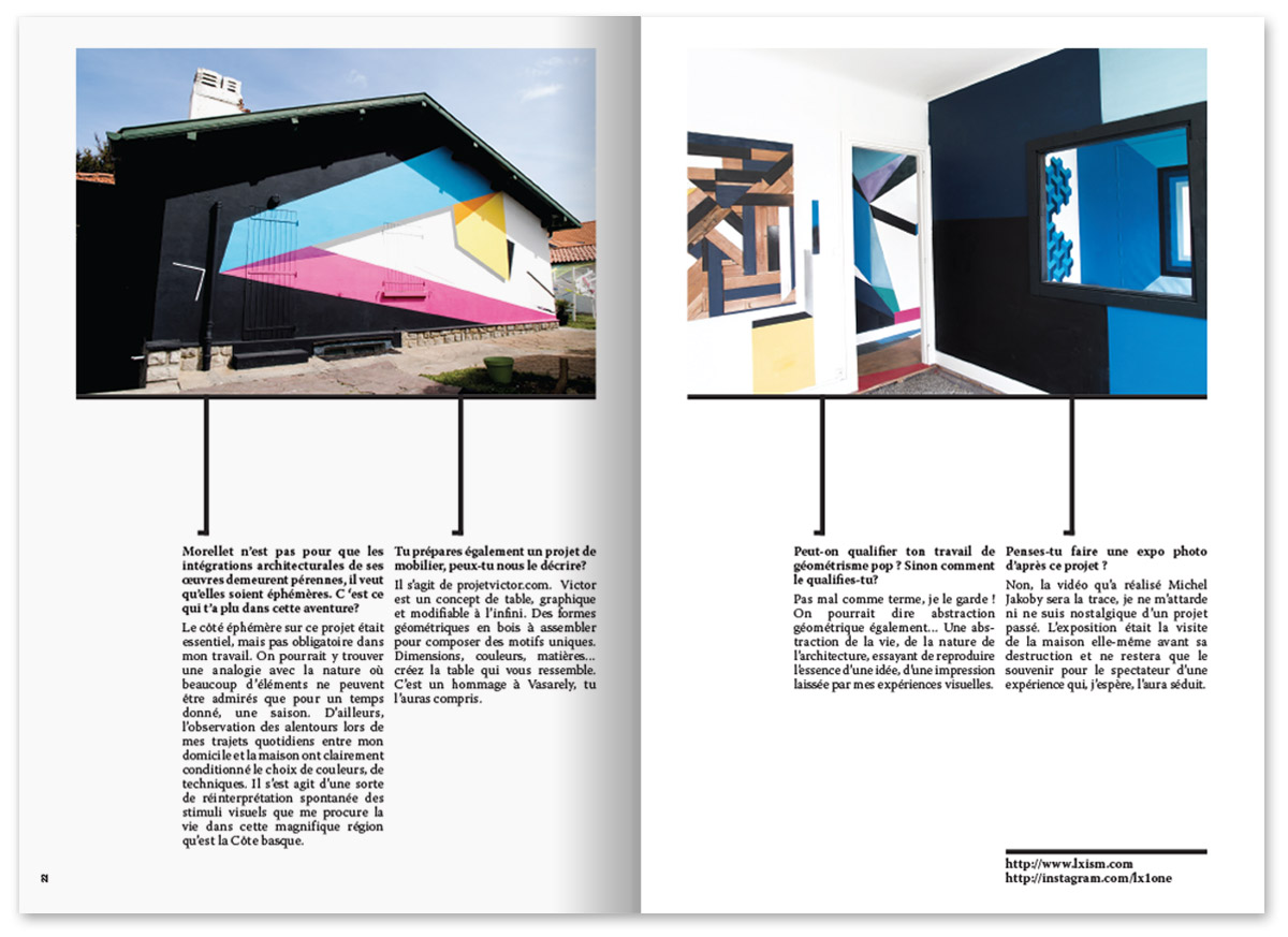 Intérieur d'un magazine estivale