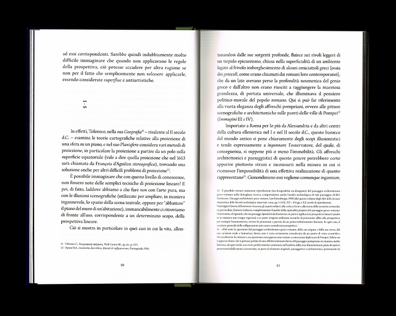 Page intérieur du Scritti sullo spazio, p50 - 51