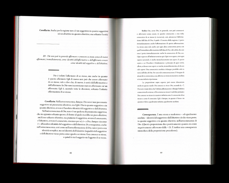 Page intérieur du Sistema dell’intera filosofia, p86 - 87